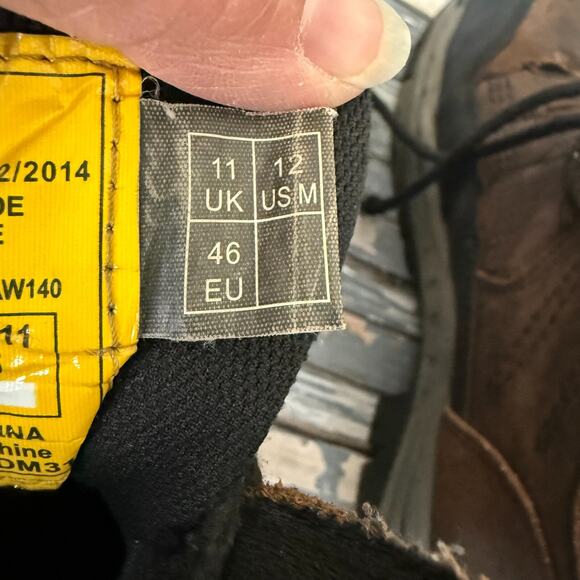 Dr Martens Industrial Steel Toe Boots Mens 12 Brown Slip Resistant Comfort main image 6